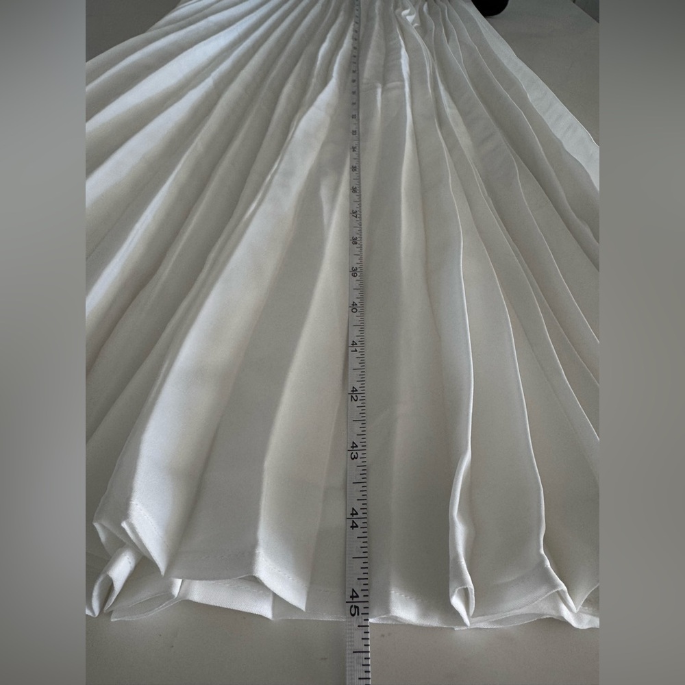 NWT Commense Solid Pleated Strapless Split Dress … - image 8